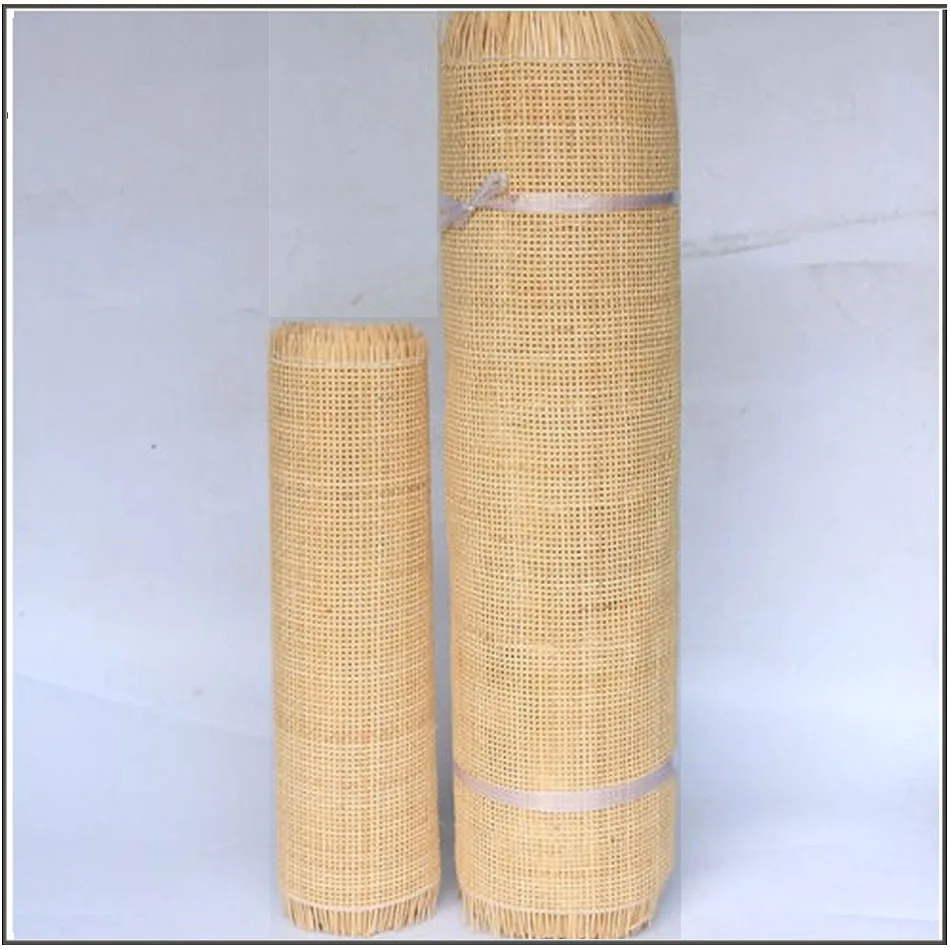 Decoração quadrada natural do Rattan, material real 40 do reparo da mobília da decoração da parede do Rattan do Webbing da cana 45 50 60cm 1m