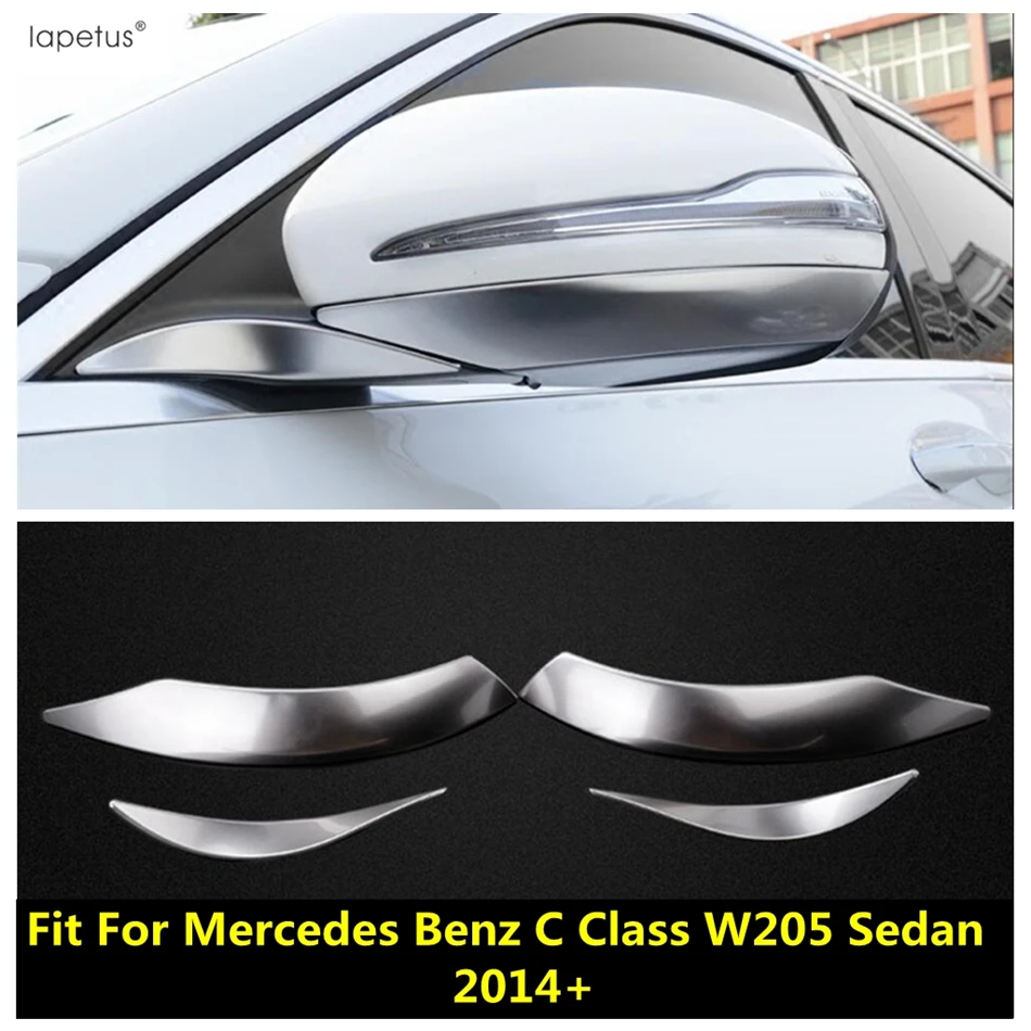 

Side Rearview Mirror Strip Cover Trim For Mercedes Benz C CLASS W205 Sedan 2014 - 2020 Stainless Steel Accessories Exterior Kit