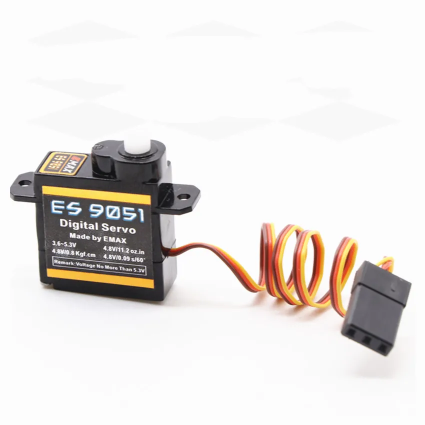 Emax ES9051 4.3g 3D F3P Indoor Aircraft High Sensitivity Micro Digital Servo For Fixed Wing Drone / Model Airplane Accessories