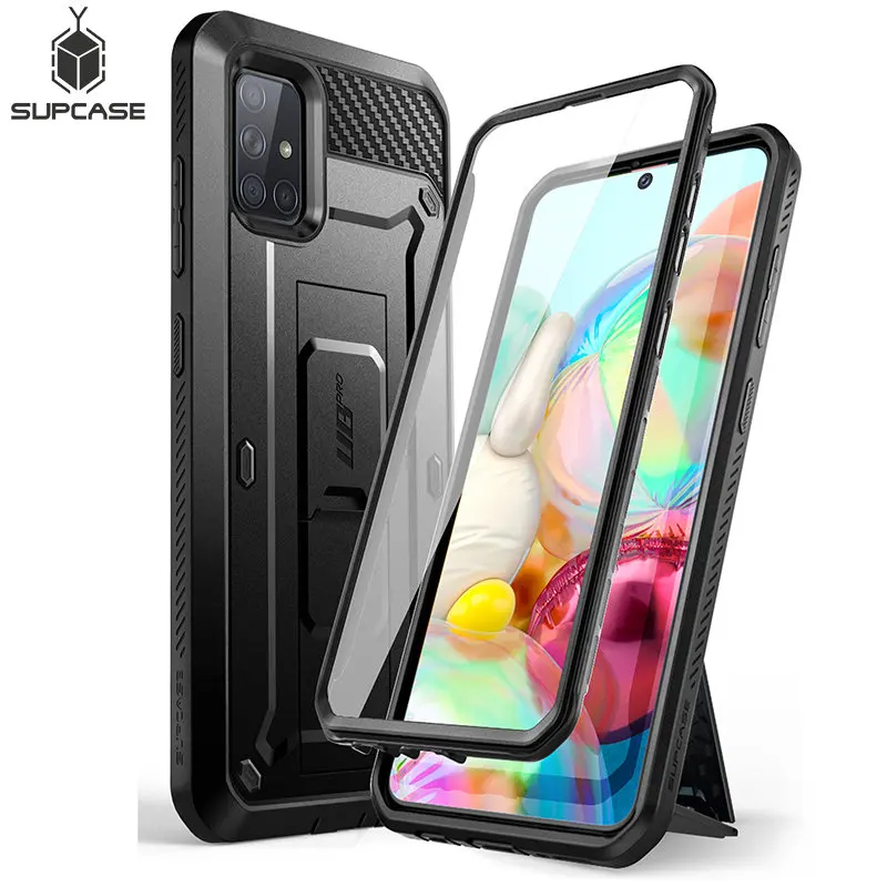 For Samsung Galaxy A71 Case (Not Fit A71 5G Series) SUPCASE UB Pro Full-Body Rugged Holster Cover with Built-in Screen Protector