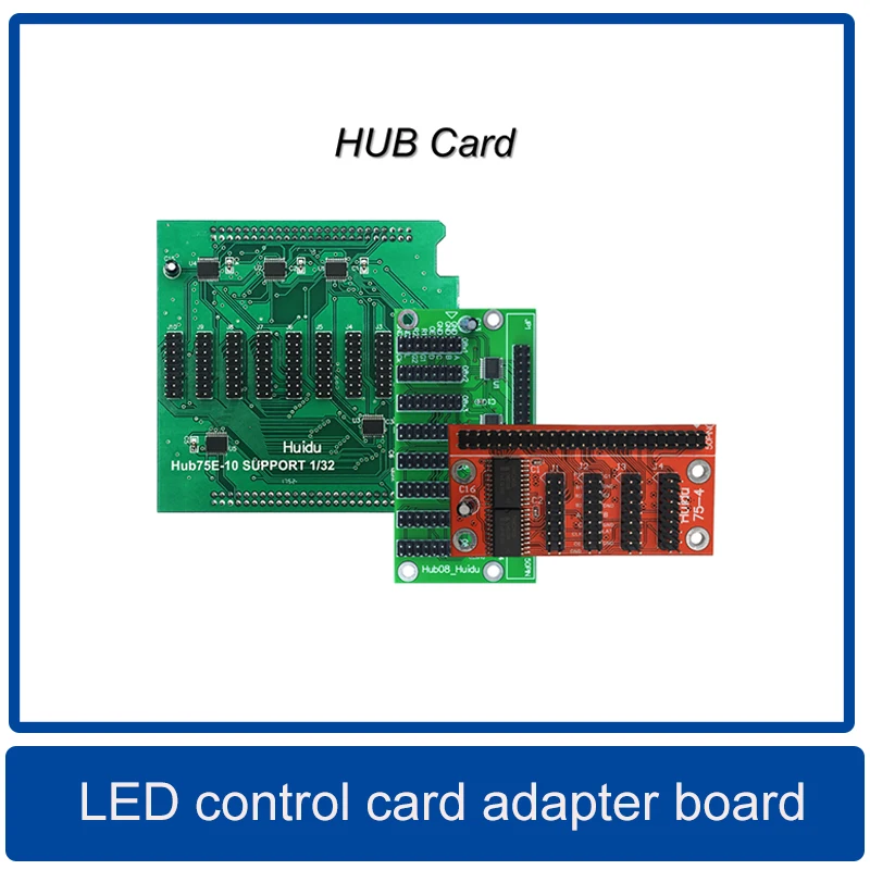 HUB75E/HUB75B/HUB08/HUB12 /HUB256-T12 وحدة عرض LED بطاقة التحكم لوحة محول ،