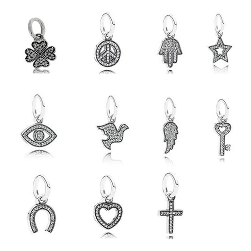 

Hand Star Cross Charm 925 Silver Original Beads For Jewelry Making For European Woman Bracelets DIY Sterling Silver Beads