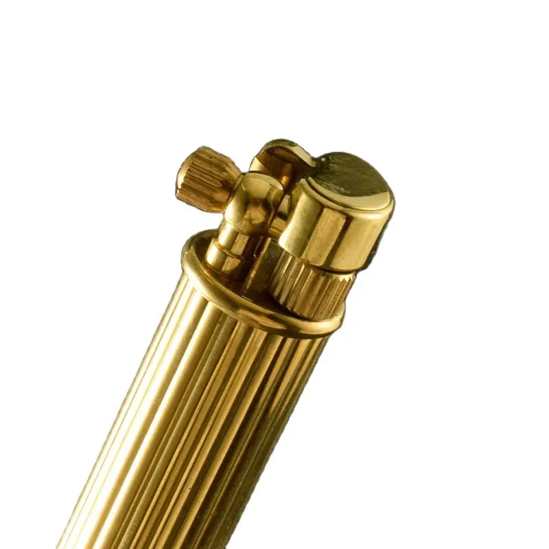 Extended shaped kerosene lighter with brass  featuring  long cylindrical Lighter Creative design ideal for collection