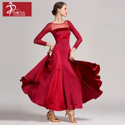 Vestido de baile latino de salón, prenda de Salón Estándar, ideal para Salsa Cha cha Tango, nuevo, # S9047