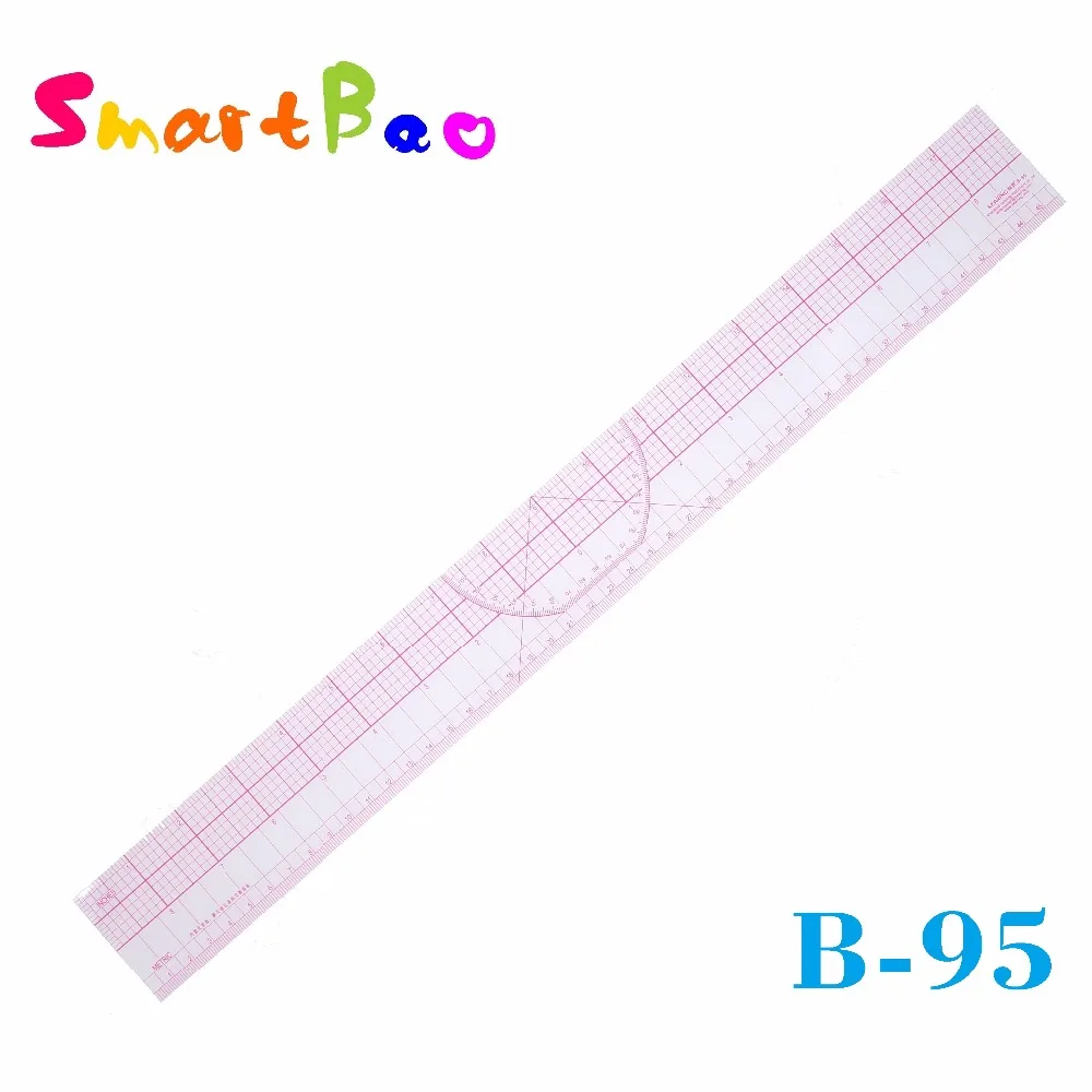 45Cm Clothing Measure Garment Ruler High quality Built-in Scale Type Metric Control 1mm Thick; Most Commonly Used Yardstick B-95