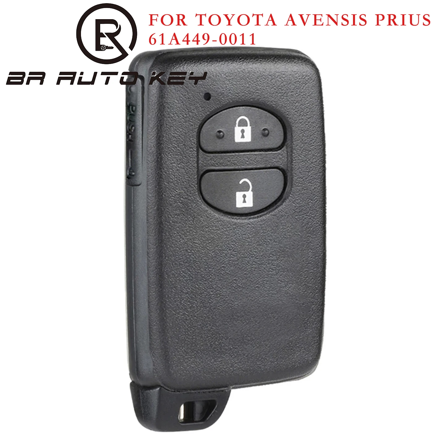 Porte-clés de proximité intelligent à distance pour Toyota Avensis, Prius 2010-2015, FSK 433, Z successif, puce ID4D, 2 boutons, Également