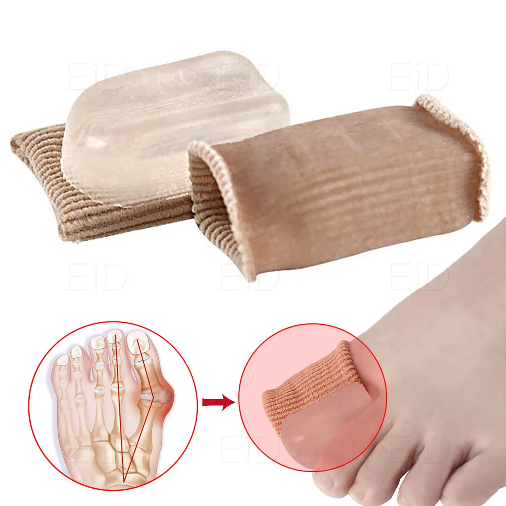 EiD Fabric Silicone Gel Toe Separator Bunion Splint Hallux Valgus Orthosis Correction Overlapping Spreader Foot Protector Insert