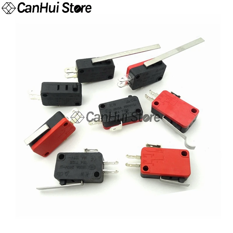 5PCS KW7 5A250V KW7-0-1-1I-2-3-5-9 Micro switch V-151/152/153/154/155/156-1C25/2C25/3C25 Momentary Micro Limit Switch