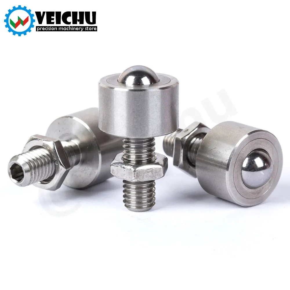 VEICHU Ball Rollers VCN315 Presision Ball Stainless Steel Transfer Unit Wheel Roller Plungers Ball With Lock-Nut