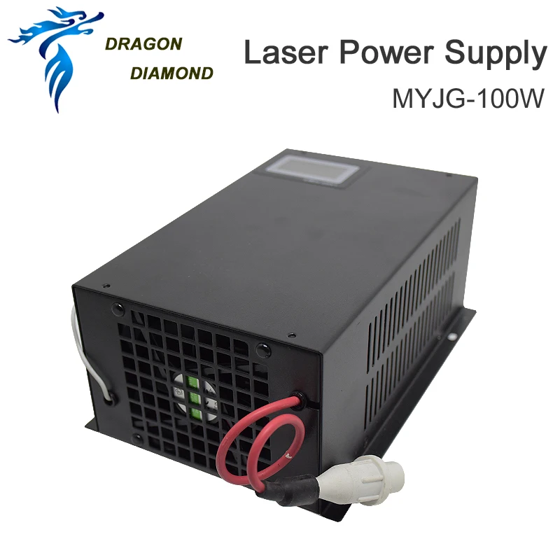 Imagem -03 - Myjg 100w Co2 Laser Power Supply 110 220v com Tela de Exposição para 80w 100w Co2 Laser Tube Cutting Laser Gravador Máquina