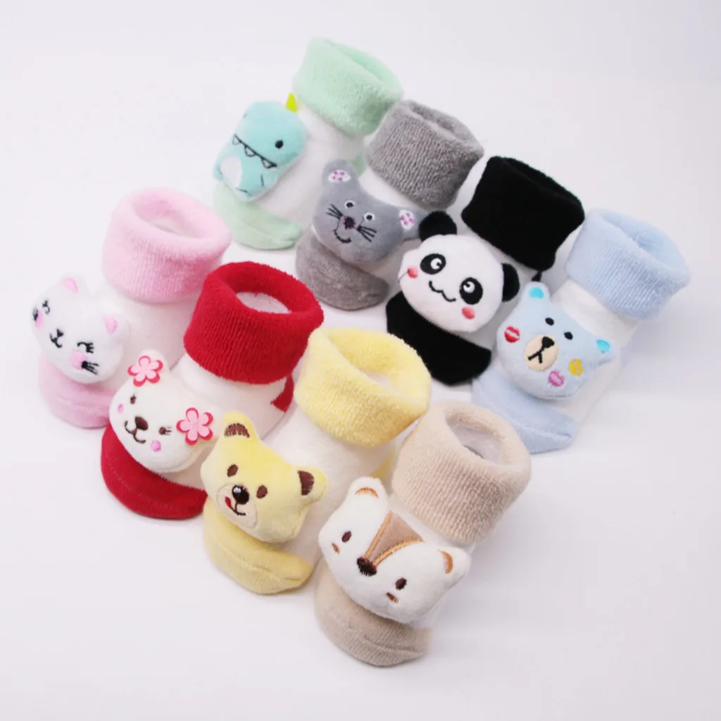 Baby Girls Clothes Infant Socks Newborn Cotton Boys Girls Anti-Slip Socks Cartoon Bell Socks Baby Accessories Baby Socks Cheaper