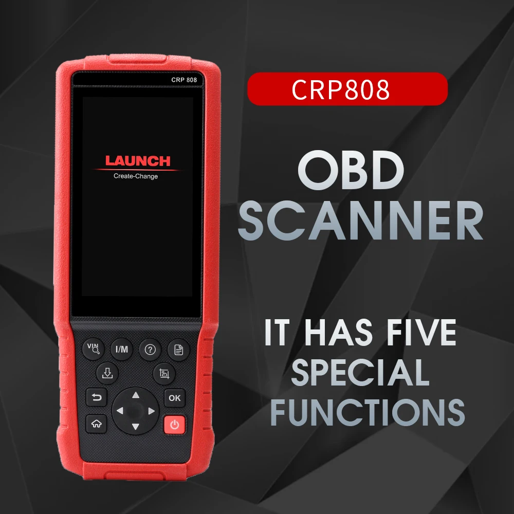 LAUNCH X431 CRP808 Full System OBD2 Code Reader Scanner Diagnostic Tools With 5 Special Functions Read Data Variety Car Models