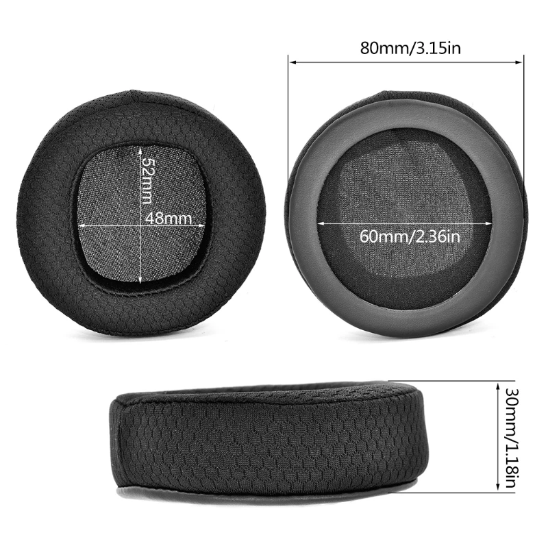 1Pair Replacement Ear Foam Earpads  Cushion Cover Earpads for 1More Spearhead VR H1005 H1006 PRO H1707 headphones H052