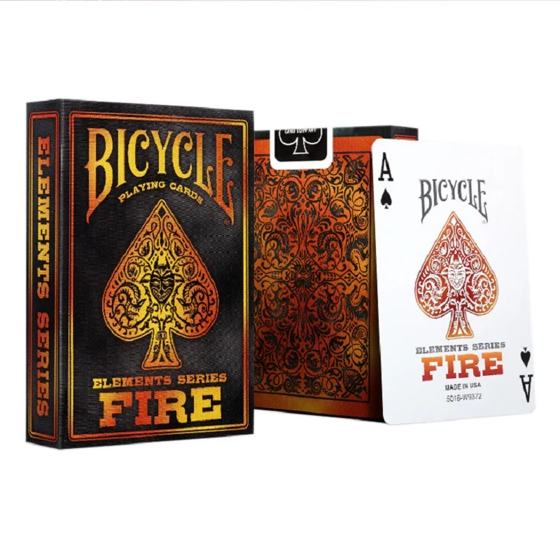 

Bicycle Fire Elements Series Playing Cards Poker Size USPCC Collectable Deck Magic Card Games Magic Tricks Props