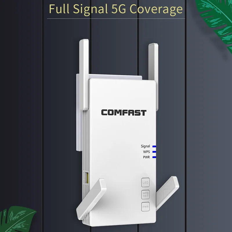 Comfast AC2100 Gigabit Dual-Band 2100Mbps Wireless Router Wifi Repeater Up to 1800 Sq.ft Coverage & 30 Devices 1G Ethernet Port