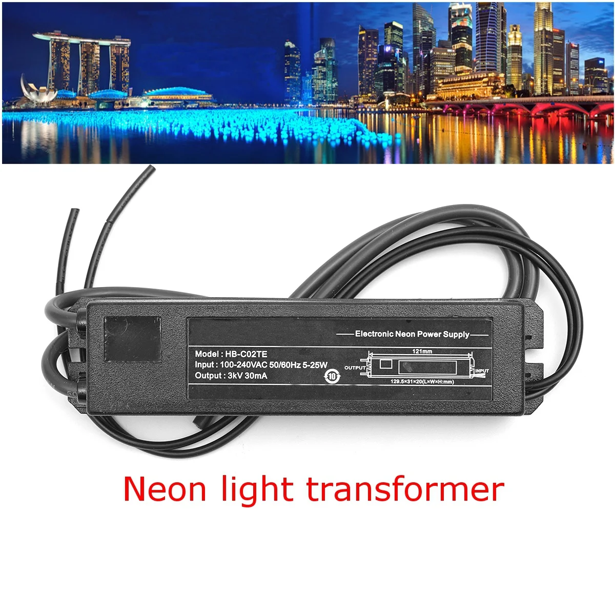 

3KV Power Supply for Glass Neon Sign Electronic Neon Light Transformer