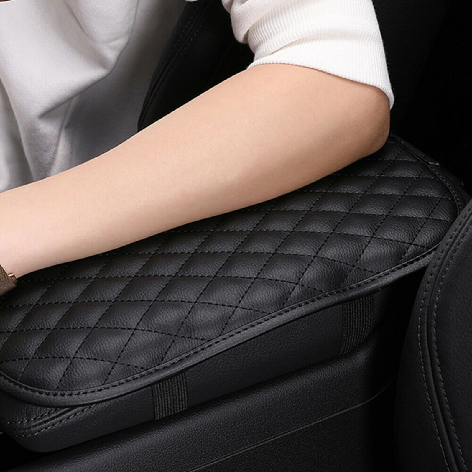 Leather Car Armrest Pad Covers Auto Armrest Console Cushion Soft Arm Rest Car Padding Accessory Auto Seat Armrests Box Pads Hot