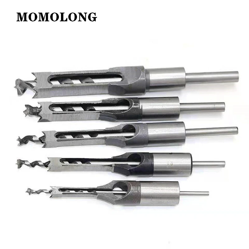 4/5/6PCS 6.0มม.-16มม.HSS Twist เจาะ Bits ไม้สว่านชุดเครื่องมือชุดรูขยายเลื่อยสแควร์ Auger ดอกสว่าน