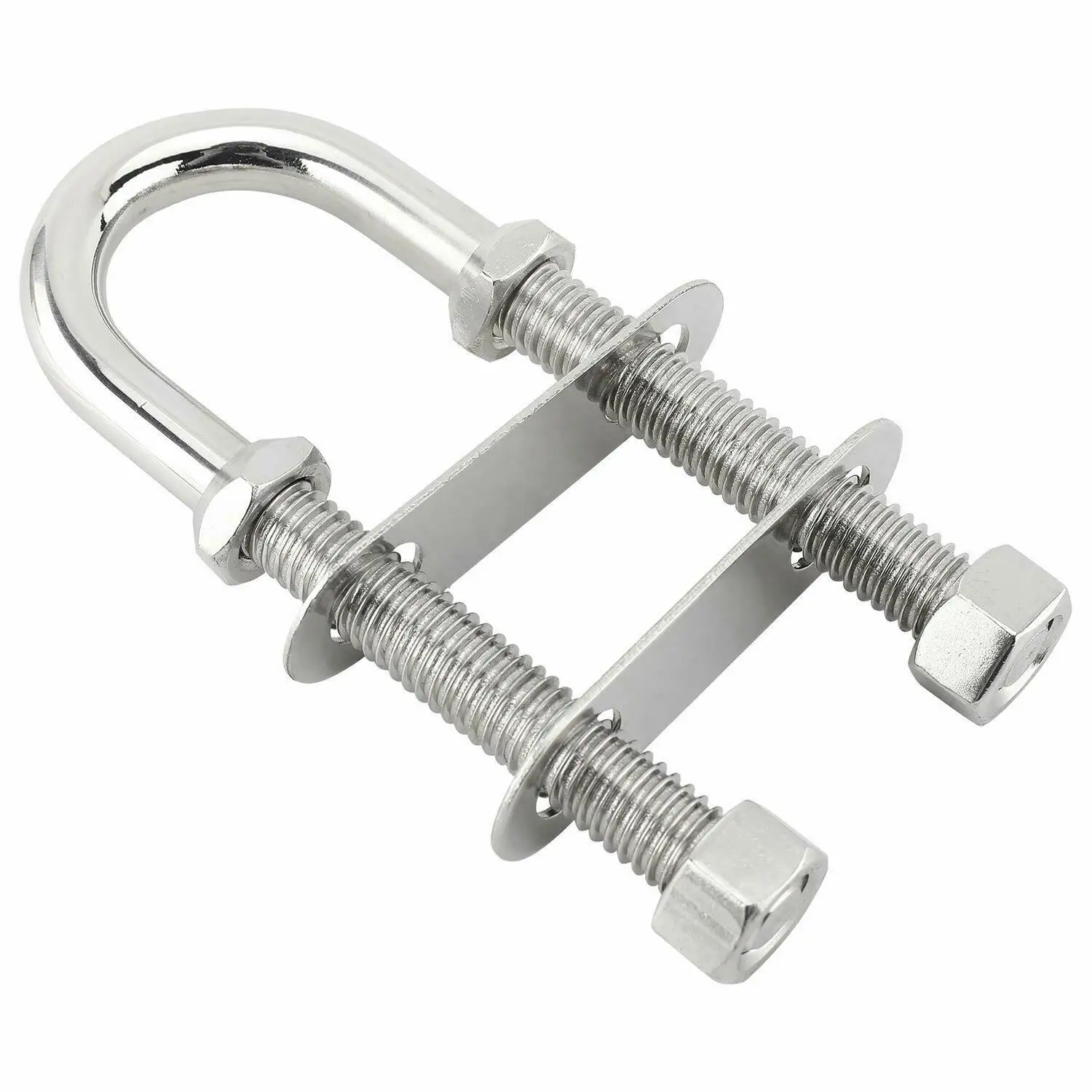 304 Stainless Steel M12  Bow Stern Eye Tie Down U-Bolt Cleat Ring Rope Rigging for Boat Marine Hardware Accessories