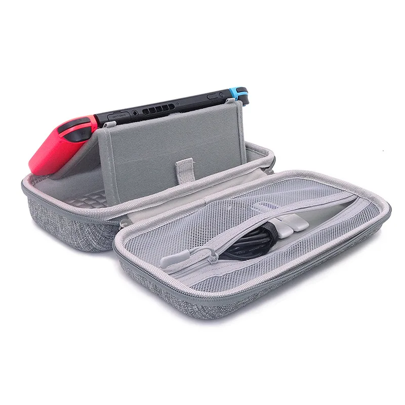 رمادي عالية كانليتي التبديل حقيبة التخزين إيفا واقية غطاء واقٍ مزخرف لهاتف آيفون السفر تحمل لعبة وحدة التحكم حقيبة يد لنينتندو سويتش