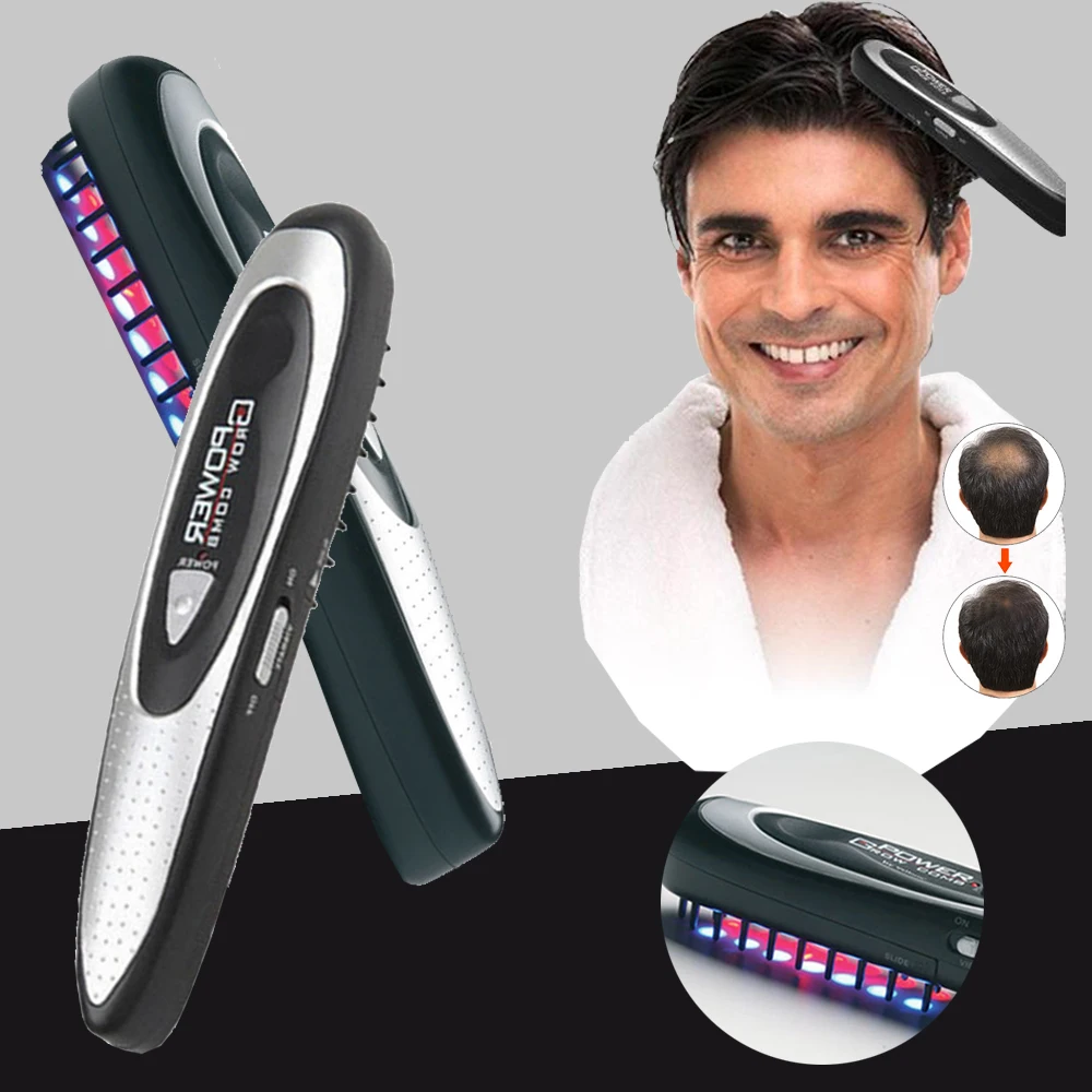 Infrared Massage Laser Electric Comb Equipment Hair Growth Care Anti Hair Loss Treatment Regrowth Restoration Grow Brush Set