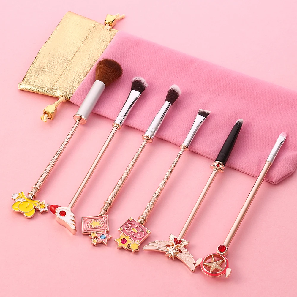 16Styles Cardcaptor Sakura Anime Makeup Brushes Set Cosmetic Powder Foundation Eyeshadow Brush Make Up Tool Kit