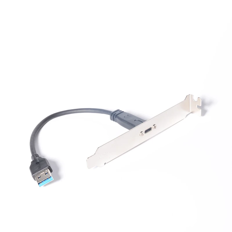 Новая материнская плата с портом USB 3,0 A папа на USB Type-C мама Удлинительный кабель материнская плата панель с кронштейном для слота PCI 20 см