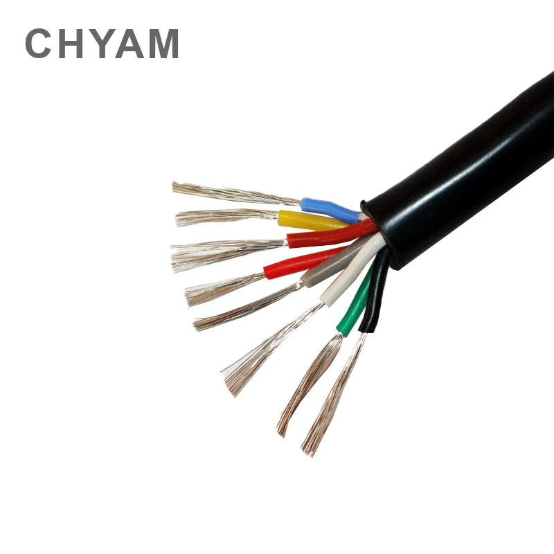 Wire Soft Silicone Cable 0.2mm 0.3mm 0.5mm 0.75mm 1.0mm1.5mm 2 Core 3 Core 4 Core 5 Core 6 Core 8 Core Heat Resistant 180°