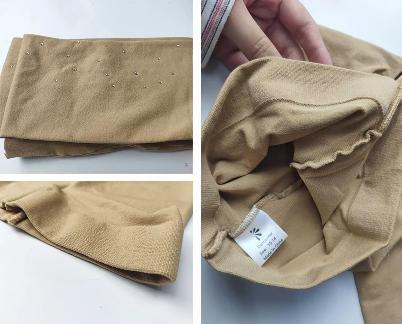 Strass Eiskunstlauf Strumpfhosen Erwachsene Kinder Gymnastik Trikot Eislaufen Hosen Socken Mädchen Strumpfhosen Erwachsene Fitness Legging – Detail 13