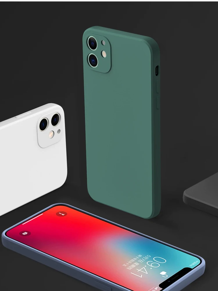 For iPhone 17 16 15 14 13 11 12 Pro Max Mini Case Official Liquid Silicone Case For iPhone X XS XR 7 8 Plus SE 2020 Cover