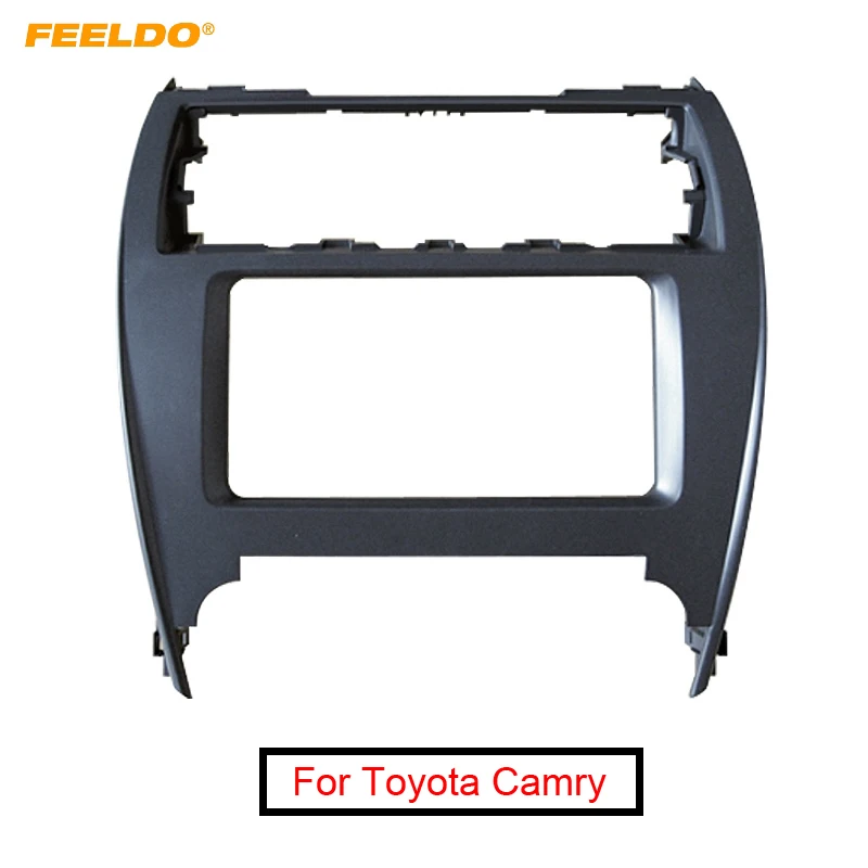 

FEELDO Car 2DIN Audio Stereo Fascia Frame For Toyota Camry 2011~2015(American/Mid East)Radio Dash Panel Installation Kit