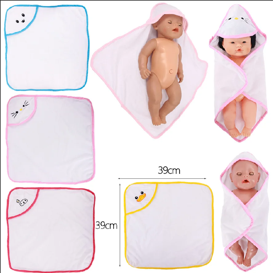 Doll Clothes Kitty Animals Bathrobe Blankets For 18 Inch American of Girl`&43Cm Baby Reborn Doll 38cm Nenuco Ropa Y su Hermanita