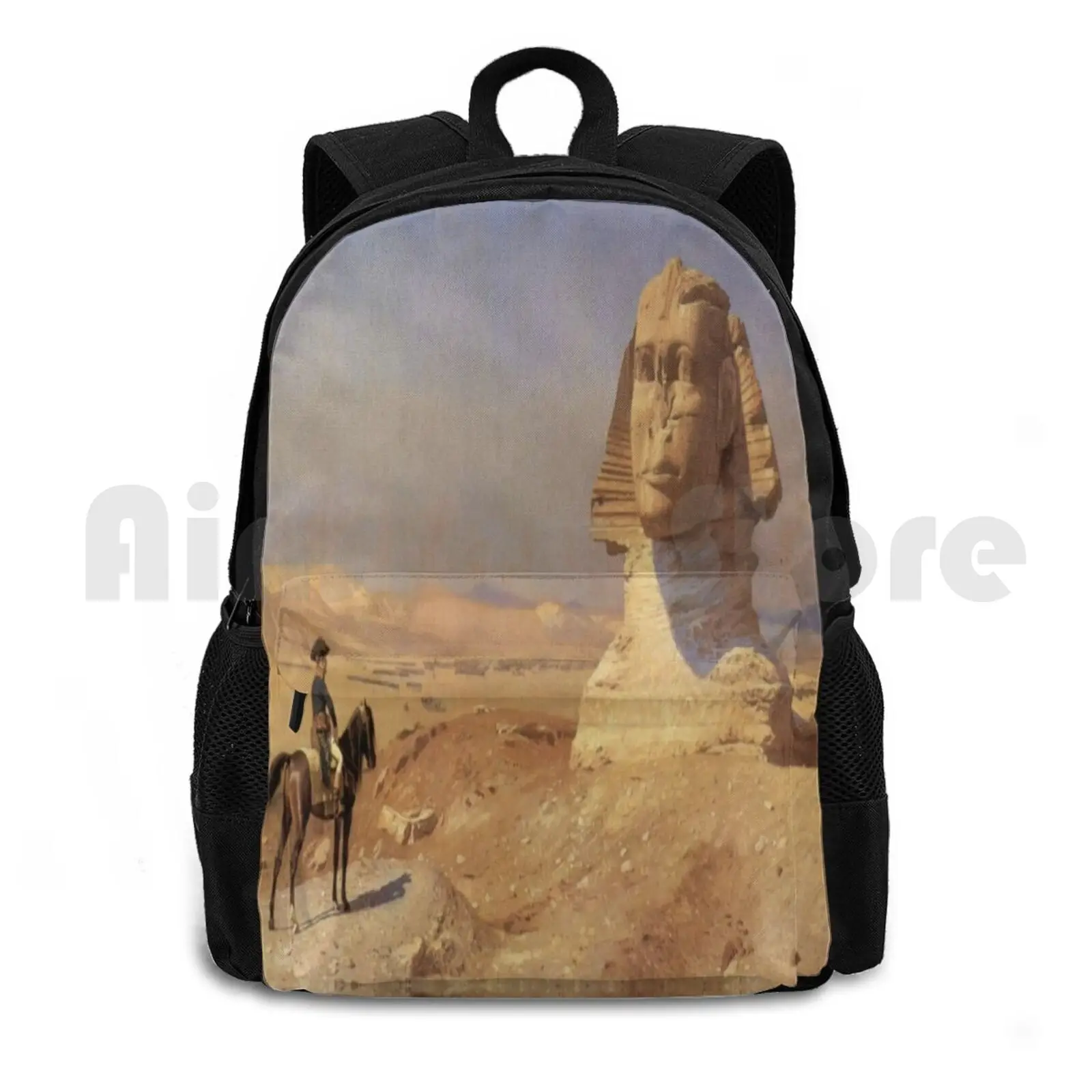 

Bonaparte Before The Sphinx-Jean Leon Gerome Outdoor Hiking Backpack Waterproof Camping Travel Bonaparte Before The Sphinx