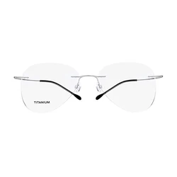 Large Frame Titanium Pilot Reading Glasses Ultralight Elasti Men Women Rimless Presbyopia Eyeglasses  +1 +1.25 +1.75 to +4 L3