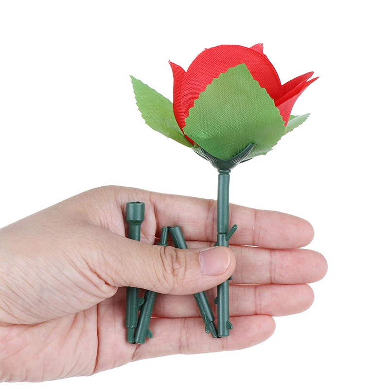 Folding Rose Magic Tricks Flower Appearing Close-Up Stage Street Illusion Props Toys for Kids Surprise To Your Lover