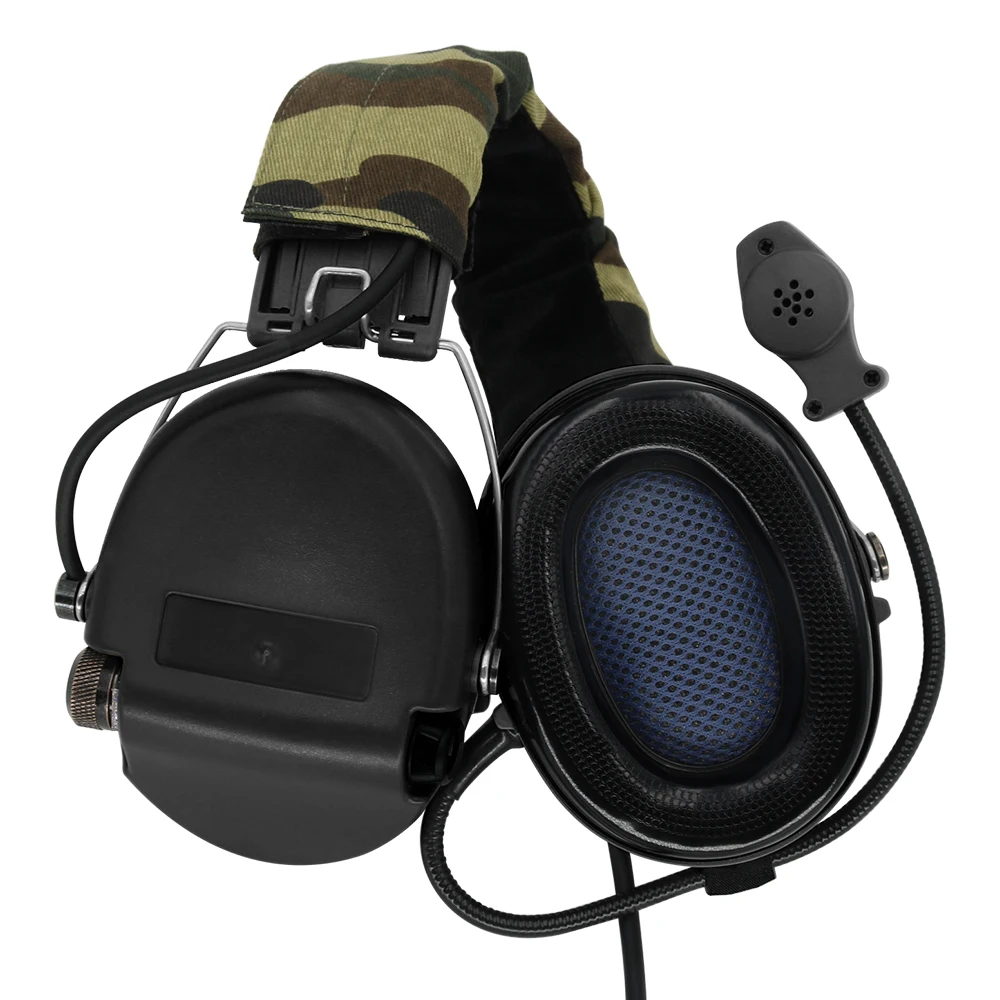 Electronic Shooting Hunting Headset MSASORDIN Airsoft Tactical Headphone Noise Reduction Hearing Protection Earmuffs BK