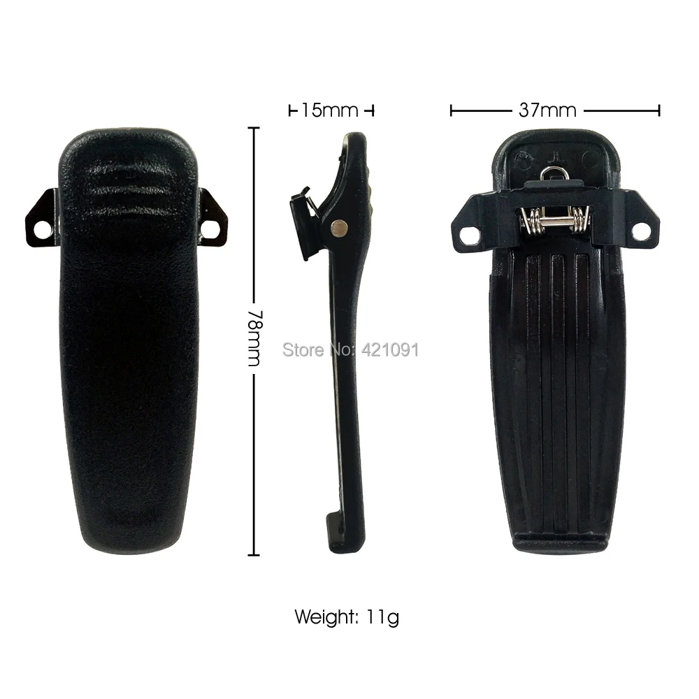 Clip de cinturón de repuesto para walkie-talkie, Radio bidireccional de mano con tornillos, para HYT TC-510/610, TC610, TC620, TC585, TC510, TC700, TC500S