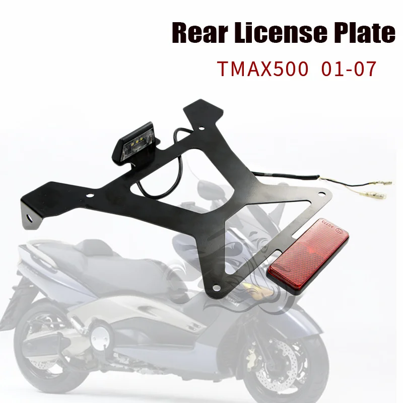 

Fit for YAMAHA TMAX500 TMAX 500 2001 - 2007 Rear Fender Mudguard License Light Hugger Bracket T-MAX500 2002 2003 2004 2005 2006