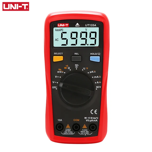 UNI-T UT133A UT133B Multimetr Cyfrowy 6000 Odczytów Multimetro Tester Napięcia AC/DC Miernik Częstotliwości Pojemności Miernik Prądu