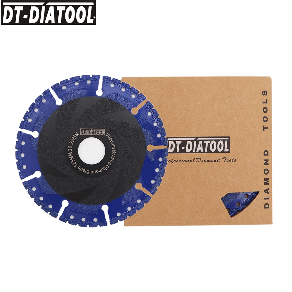 DT-DIATOOL 2 шт. 5 "вакуумной пайки Алмазные Режущие диск все назначения пилы 125 мм спасения Алмазный диск