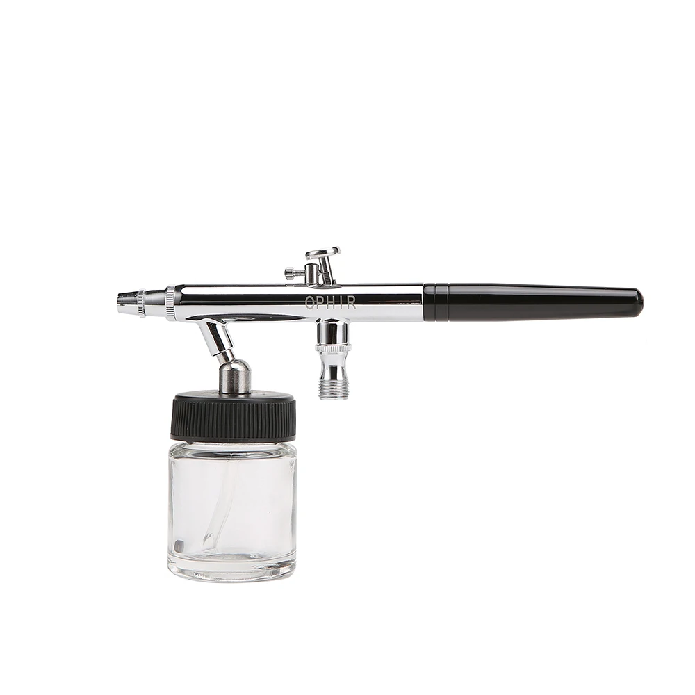 OPHIR 3x Airbrush Dual-Action & Single-Action Airbrush Kit W/Air CompressorสำหรับBodyเค้กตกแต่ง _ AC088 + 004A + 071 + 072