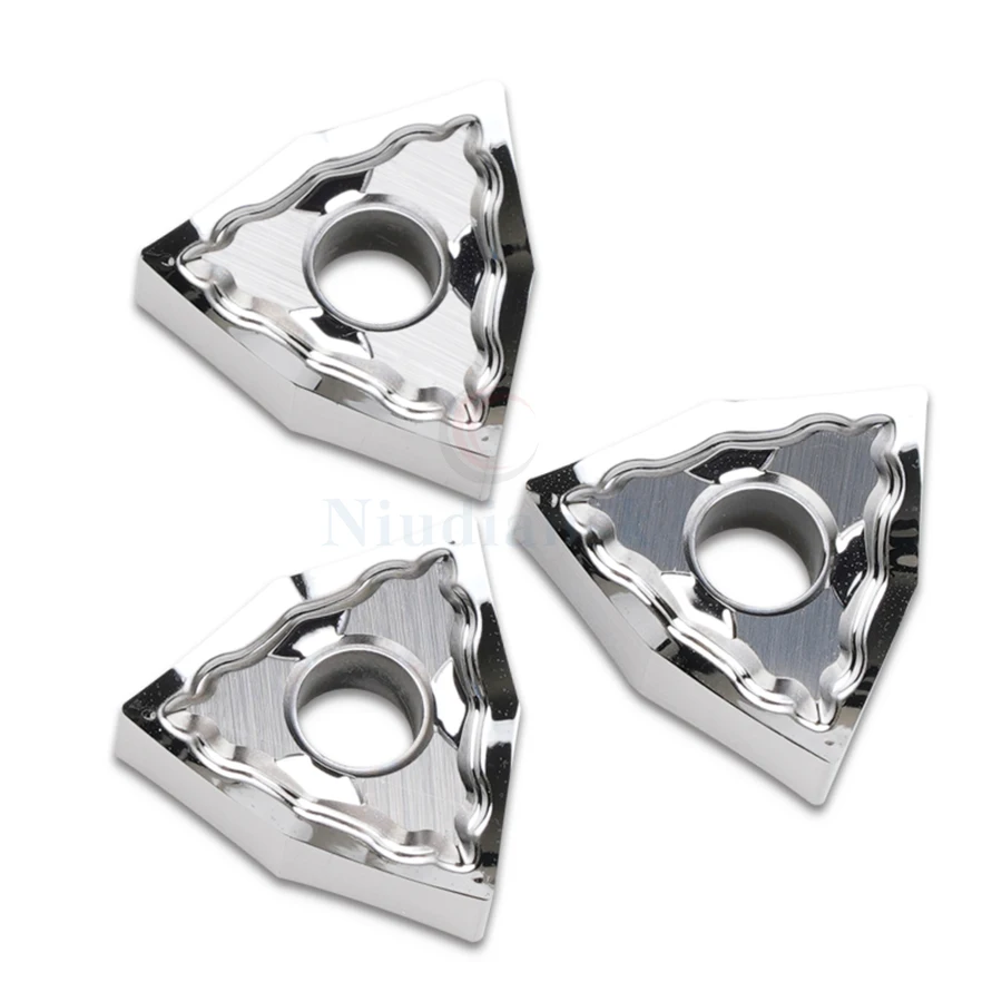 Inserts de tour CNC adaptés au traitement de l'aluminium et du cuivre, 100% originaux, WNMG080404-HA K10 WNMG080408-HA K10