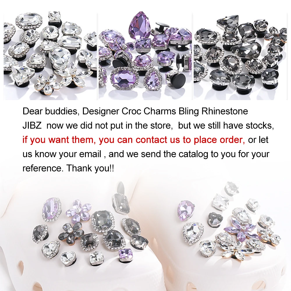1pcs New Designer Shoes Designer  Charms Bling Rhinestone  Gift For Clog Decaration Pendant Buckle for Gift