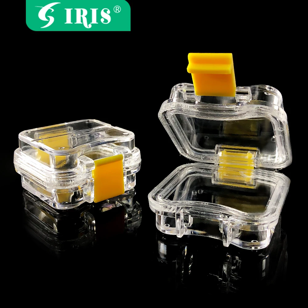 

5pcs Dental Membrane Tooth Box with Film Inside Tooth Implant Box Transparent Plastic Box