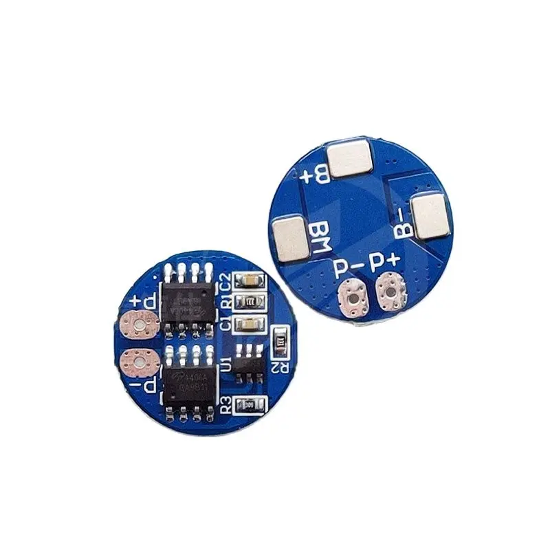 

2 strings of 8.4V lithium battery protection board round 7.4V overcharge and overdischarge protection 5A work 7A current limit