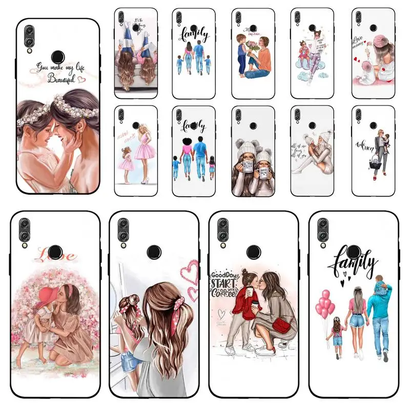 MaiYaCa Super Dad Mom Baby Girl Phone Cases for Huawei Honor 8x C 9 10 i lite play view 10 20 30 5A Nova 3 I