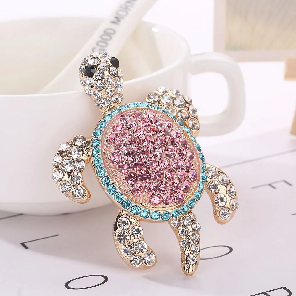 

Rhinestone Turtles Brooch Pins 3 colors Bling Brooches