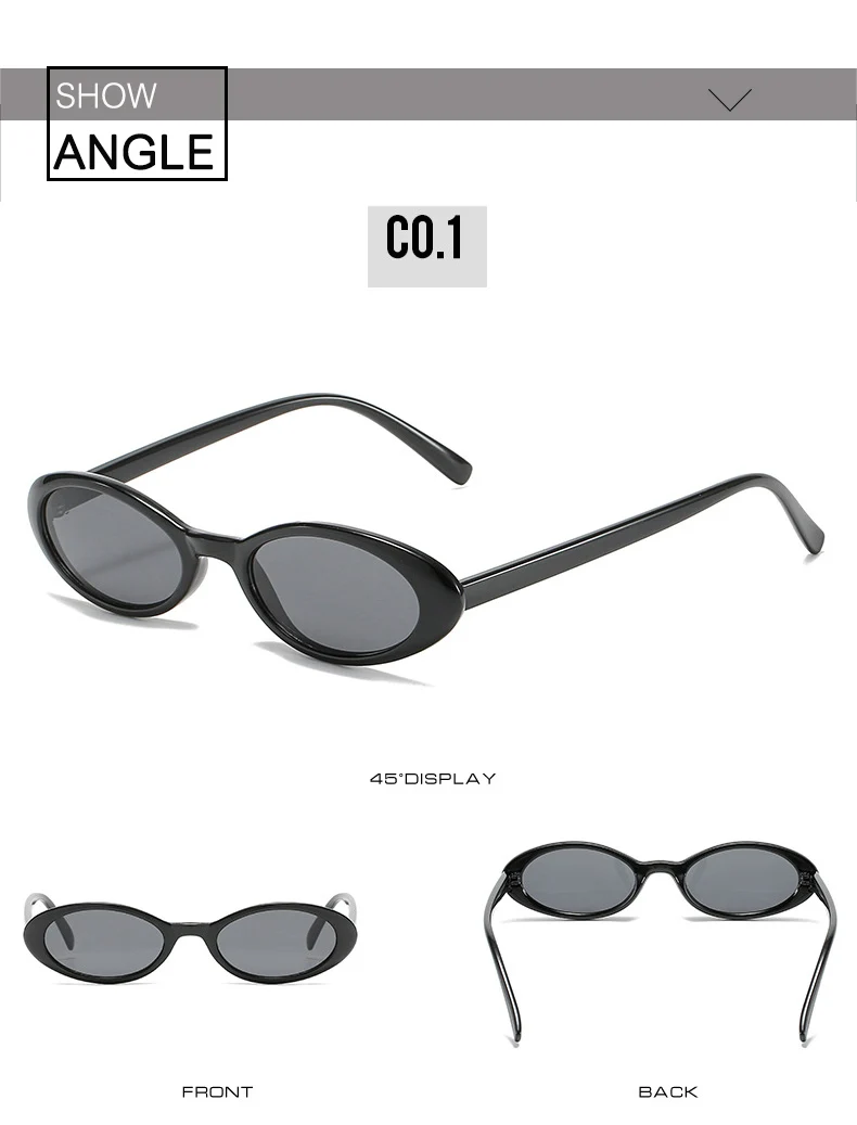 OEC CPO Sexy kleine ovale Damen-Sonnenbrille, 2025, neue Mode, Leopardenbraun, heiße Sonnenbrille, weiblich, Retro, bunt, Schattenbrille – Detail 6