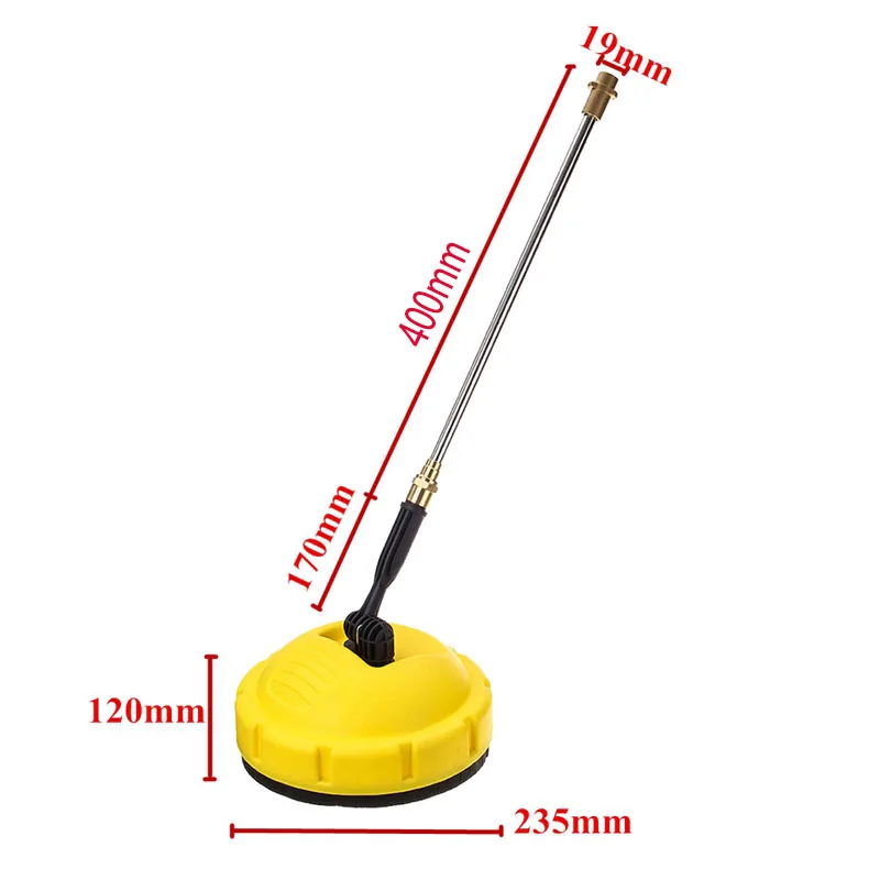 High Pressure Washer Floor Brush for Karcher K2 K3 K4 K5 K6 K7 Lavor Nilfisk Bosch Rotating Surface Cleaner Spray Car Cleaning