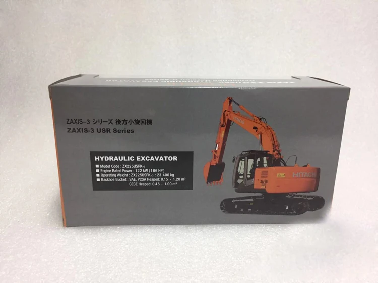 1:50 Hitachi zaxis zx225usrk-3 HITACHI rotary excavator alloy model Gifts Souvenir Toys